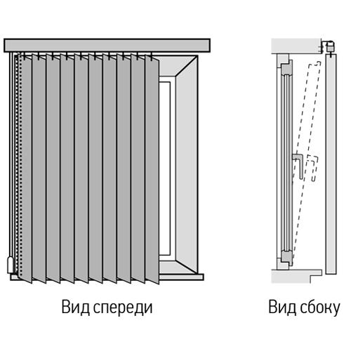 Мультифактурные вертикальные жалюзи в персиковых тонах. Вертикальные тканевые жалюзи коллекция Лайн II, цвет Персиковый, артикул 100100-4221 05