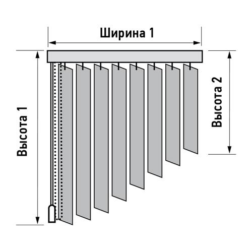 Мультифактурные вертикальные жалюзи в персиковых тонах. Вертикальные тканевые жалюзи коллекция Лайн II, цвет Персиковый, артикул 100100-4221 03