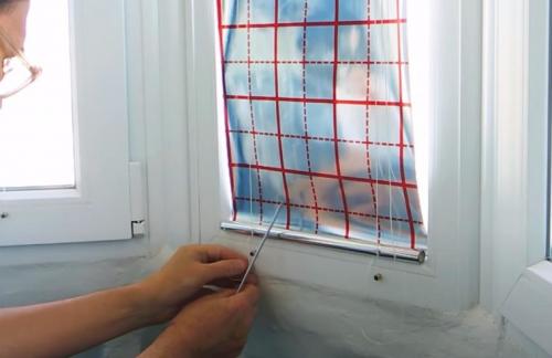 Как сделать рулонные зеркальные шторы на окна ( 8 фото + 1 видео )