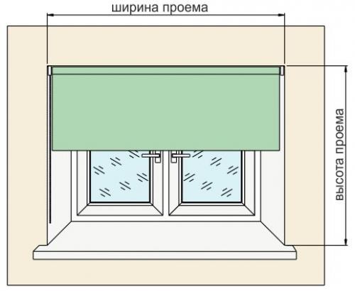 Замер рулонных штор на пластиковые окна. Правила замера рулонных штор