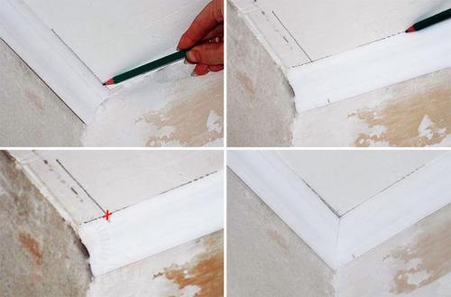 Чем обрезать карниз. Методики обрезания и стыковки багетов