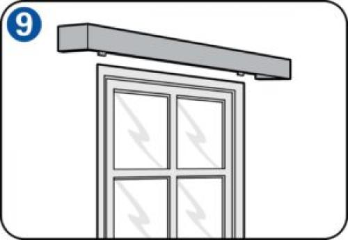 Зазор между карнизом и стеной. Установка карниза для штор