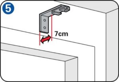 Зазор между карнизом и стеной. Установка карниза для штор