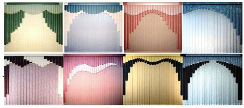 Мультифактурные вертикальные жалюзи в темных тонах