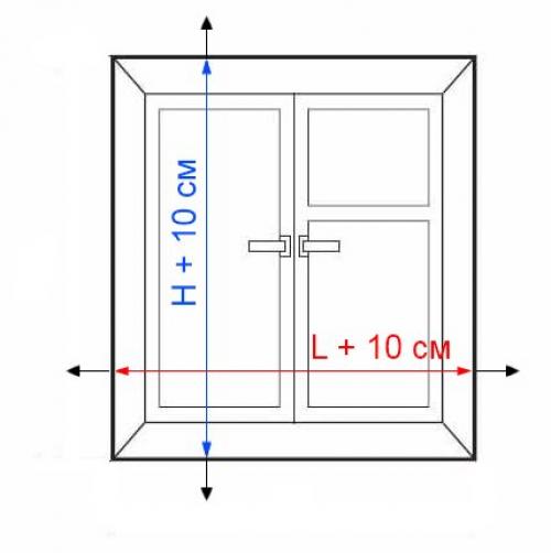 Замер горизонтальных жалюзи. Производим замер