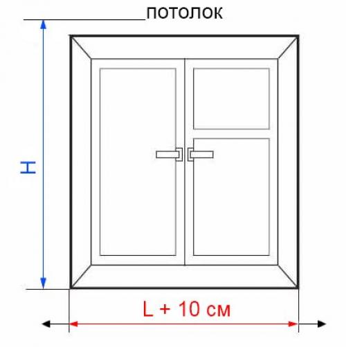 Замер горизонтальных жалюзи. Производим замер