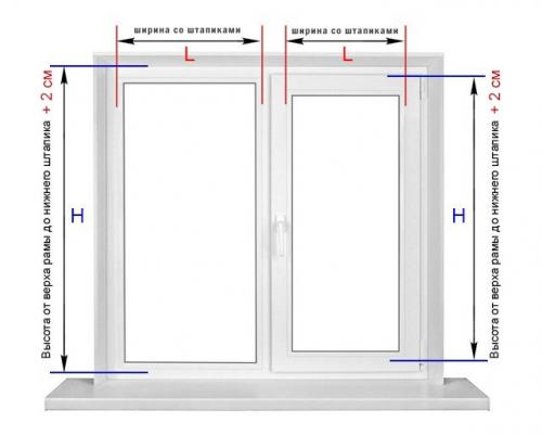 Замер горизонтальных жалюзи. Производим замер