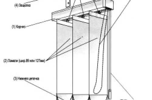 Как правильно собрать и повесить на окно вертикальные жалюзи? 04