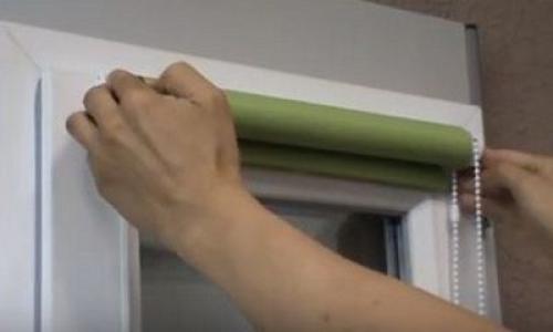 Установка рулонной шторы на глухое окно. Устанавливаем рулонную штору «мини» на глухую оконную створку