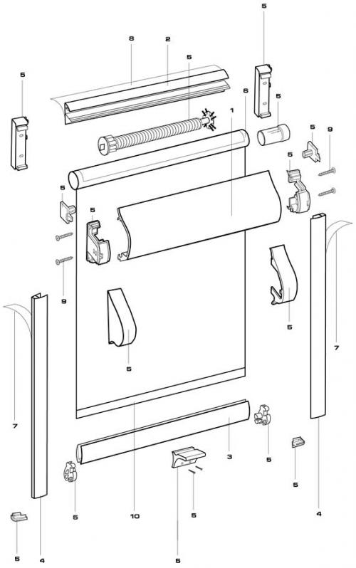 Как разобрать механизм рулонных штор. Кассетные рулонные шторы Уни-2 с пружиной