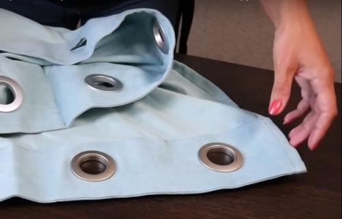 Как стирать шторы с кольцами. Как в домашних условиях постирать шторы на люверсах