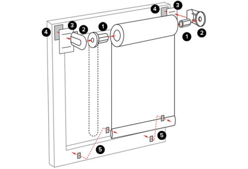 Монтаж рулонных штор inspire День Ночь. Характеристики штор 03