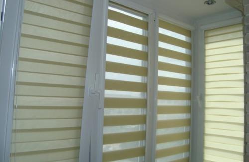 Установка рулонных штор день-ночь с леской. О рулонных шторах День Ночь на пластиковые окна