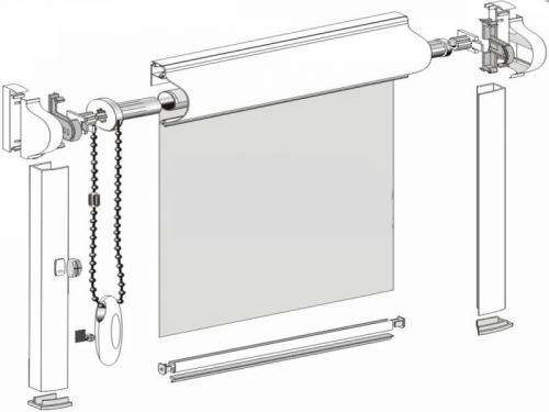 Какие нужны саморезы для рулонных штор. Установка рулонных штор открытого типа на окно 07 Какие нужны саморезы для рулонных штор. Установка рулонных штор открытого типа на окно 07
