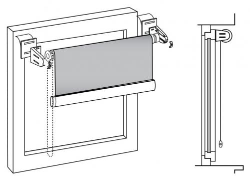 Какое крепление рулонных штор самое лучшее. Установка рулонных штор на пластиковые окна