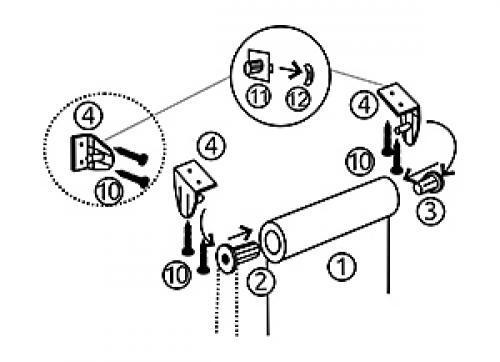 Установка рулонной мини шторы легранд. Монтаж рулонных штор