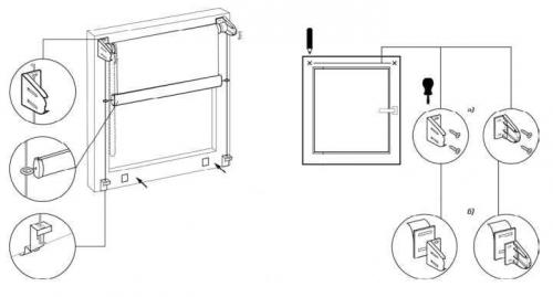 Рулонные шторы мини установка. Инструкция по монтажу рулонных штор MINI