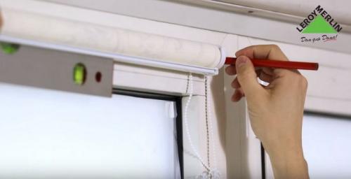 Схема монтажа рулонной шторы открытого типа. Общие сведения 15