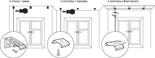 Крепление для вертикальных жалюзи. Подготовка