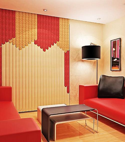 Мульти вертикальные жалюзи. Мультифактурные вертикальные жалюзи в интерьере