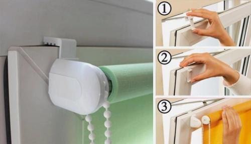 Как крепить рулонные шторы на пластиковые окна. Как крепятся рулонные шторы 04