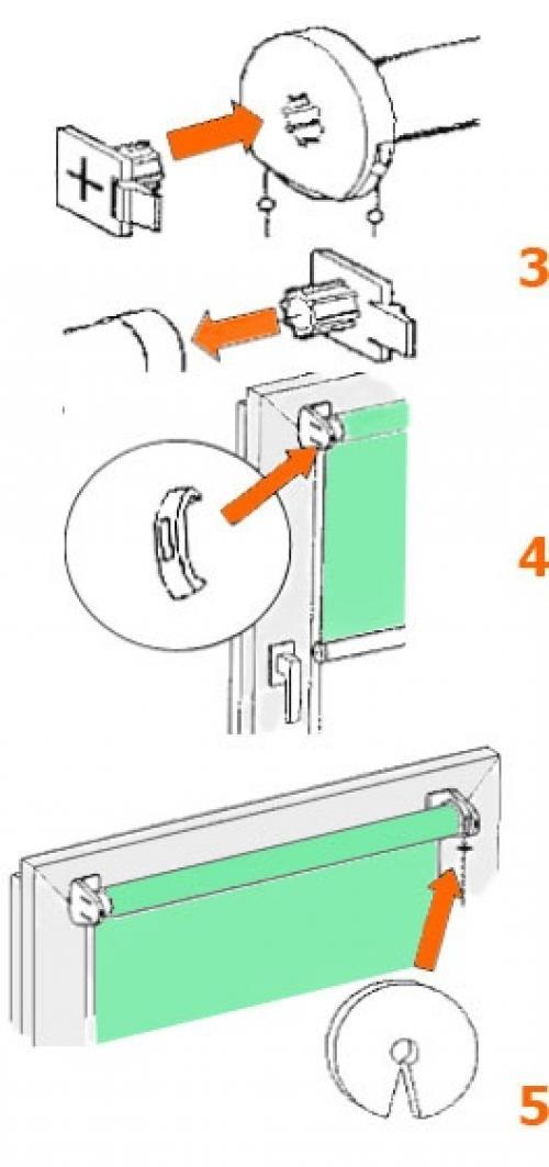 Чем приклеить рулонные шторы к пластиковому окну. Как установить рулонные шторы с леской. Установка рулонных штор «Мини» на пластиковые окна