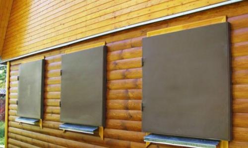 Металлические ставни на окна своими руками. Разновидности ставней