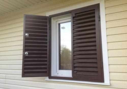 Ставни из металла. Металлические