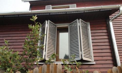 Ставни на окна металлические. Ставни из металла