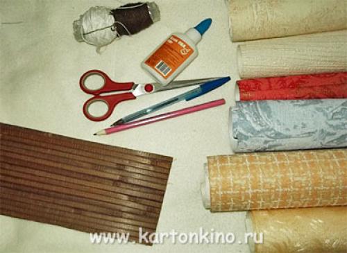 Как сделать вертикальную штору из картона своими руками. Декоративная шторка. Конкурсный мастер-класс