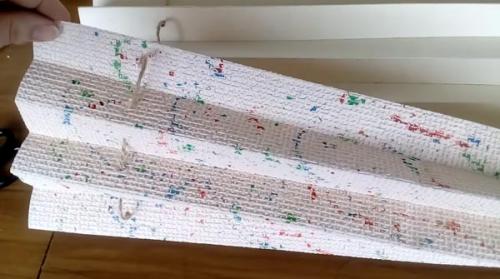 Римские шторы из обоев своими руками. Классический способ