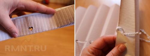 Бумажные шторы своими руками на кухне. Последовательность выполнения работ 03 Бумажные шторы своими руками на кухне. Последовательность выполнения работ 03