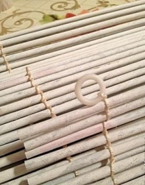 Бумажные жалюзи своими руками. Мастер-класс №1: Жалюзи-плиссе из обоев 11