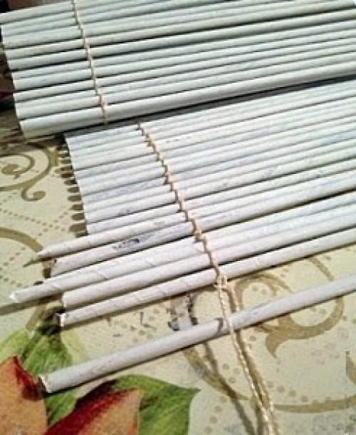 Бумажные жалюзи своими руками. Мастер-класс №1: Жалюзи-плиссе из обоев 10